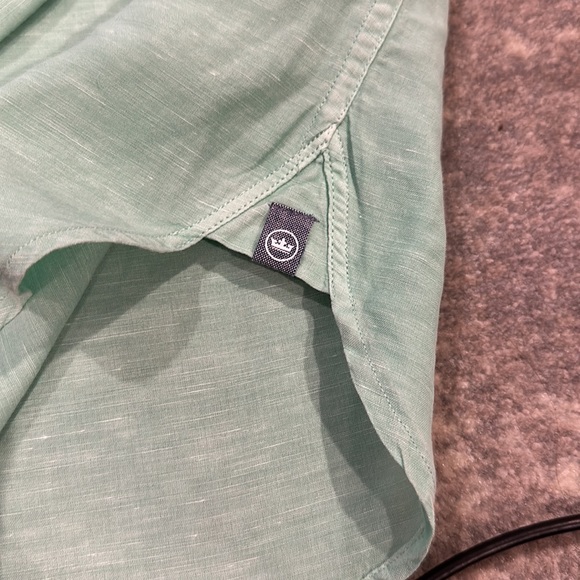 PETER MILLAR LIGHT GREEN LINEN SILK AND COTTON MENS SHIRT - Picture 13 of 13